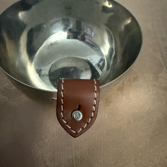 Ralph Lauren Nut Bowl silver and Tan - Picture 2 of 6